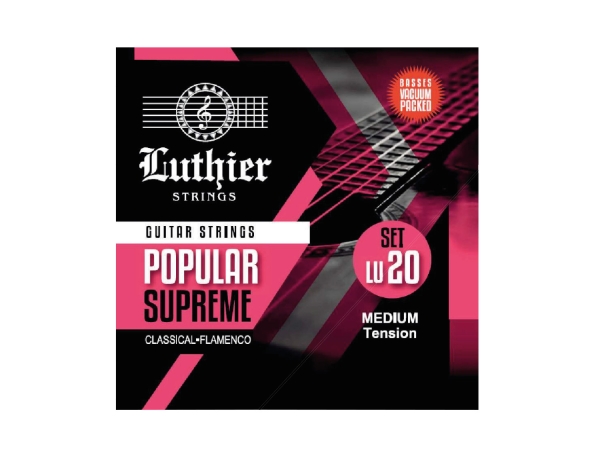 Luthier Popular Supreme Saitensatz für Konzert- und Flamencogitarre, Medium Tension